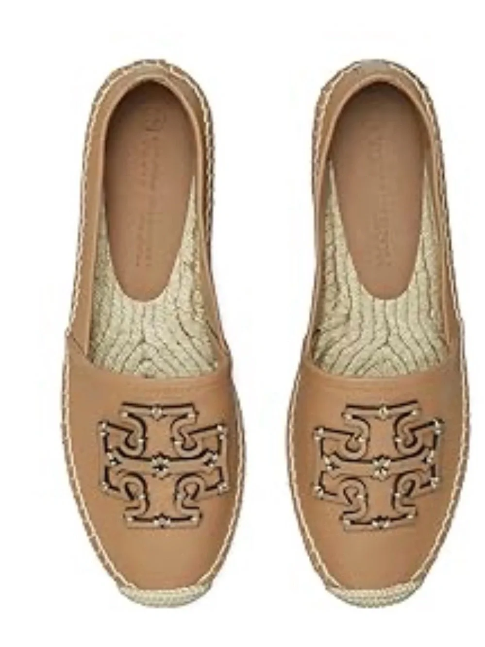 Tory‎ Burch Women's INES Espadrilles Flats Shoes Almond Flour 8
